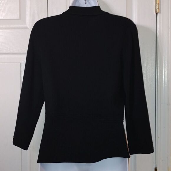 Cable & Gauge  black button down cardigan  Sz S - Picture 3 of 4